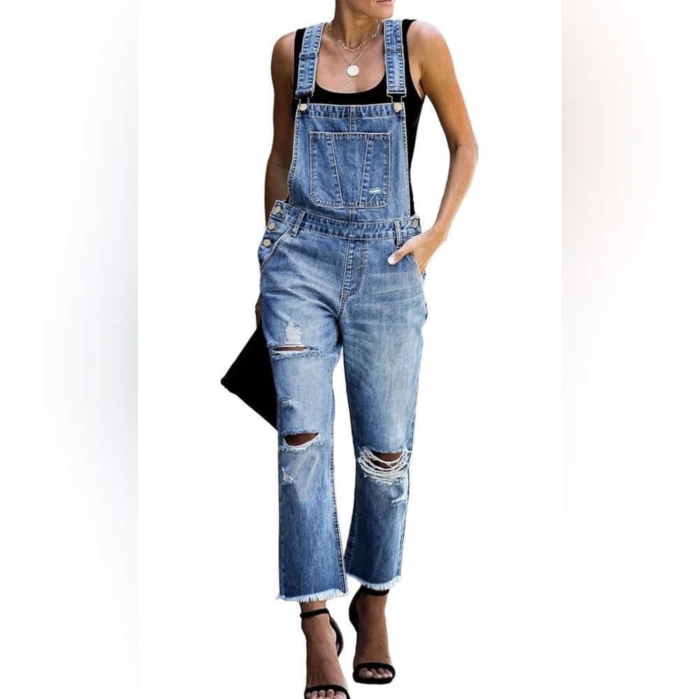 🆕Stylish Blue Denim Overalls for Women